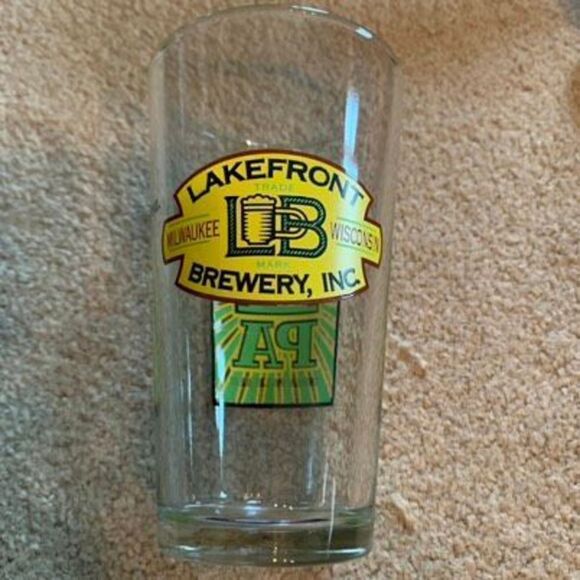 No Brand Other - Lakefront Brewery IPA India Pale Ale Pint Beer Glass